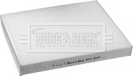 Borg & Beck BFC1035 - Фільтр, повітря у внутрішній простір autocars.com.ua