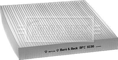 Borg & Beck BFC1036 - Фильтр воздуха в салоне avtokuzovplus.com.ua