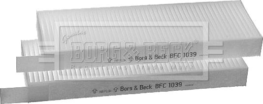 Borg & Beck BFC1039 - Фільтр, повітря у внутрішній простір autocars.com.ua