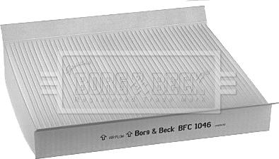 Borg & Beck BFC1046 - Фільтр, повітря у внутрішній простір autocars.com.ua