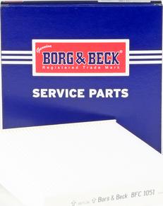 Borg & Beck BFC1051 - Фільтр, повітря у внутрішній простір autocars.com.ua