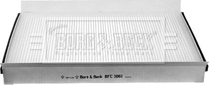 Borg & Beck BFC1061 - Фильтр воздуха в салоне avtokuzovplus.com.ua