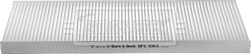 Borg & Beck BFC1063 - Фільтр, повітря у внутрішній простір autocars.com.ua