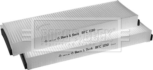 Borg & Beck BFC1110 - Фільтр, повітря у внутрішній простір autocars.com.ua