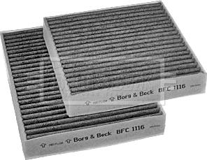 Borg & Beck BFC1116 - Фильтр воздуха в салоне avtokuzovplus.com.ua