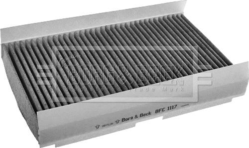 Borg & Beck BFC1117 - Фильтр воздуха в салоне avtokuzovplus.com.ua