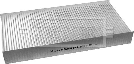 Borg & Beck BFC1133 - Фільтр, повітря у внутрішній простір autocars.com.ua