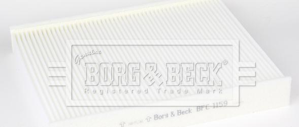 Borg & Beck BFC1159 - Фільтр, повітря у внутрішній простір autocars.com.ua