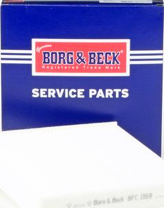 Borg & Beck BFC1169 - Фільтр, повітря у внутрішній простір autocars.com.ua