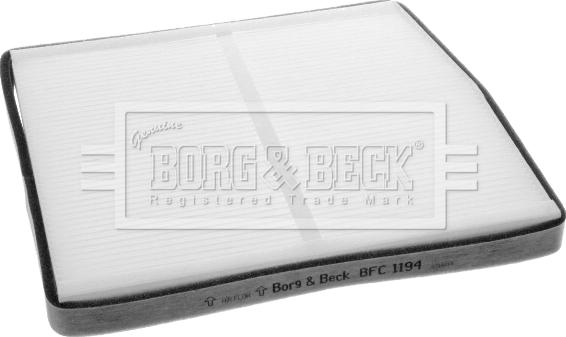 Borg & Beck BFC1194 - Фільтр, повітря у внутрішній простір autocars.com.ua