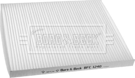 Borg & Beck BFC1240 - Фільтр, повітря у внутрішній простір autocars.com.ua
