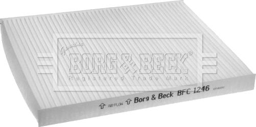 Borg & Beck BFC1246 - Фільтр, повітря у внутрішній простір autocars.com.ua