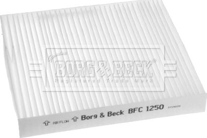Borg & Beck BFC1250 - Фільтр, повітря у внутрішній простір autocars.com.ua