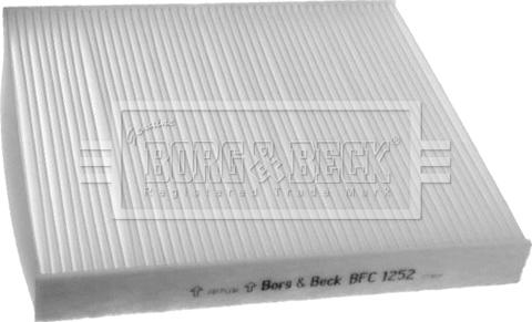 Borg & Beck BFC1252 - Фільтр, повітря у внутрішній простір autocars.com.ua