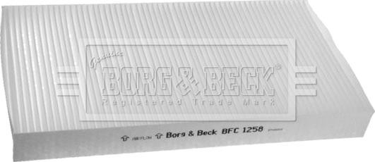 Borg & Beck BFC1258 - Фільтр, повітря у внутрішній простір autocars.com.ua