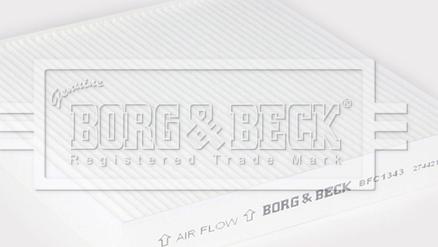 Borg & Beck BFC1343 - Фільтр, повітря у внутрішній простір autocars.com.ua