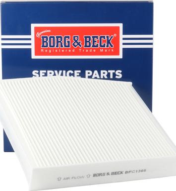 Borg & Beck BFC1366 - Фильтр воздуха в салоне avtokuzovplus.com.ua