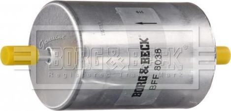 Borg & Beck BFF8038 - Топливный фильтр avtokuzovplus.com.ua