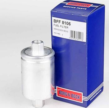 Borg & Beck BFF8106 - Топливный фильтр avtokuzovplus.com.ua