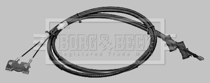 Borg & Beck BKB2317 - Тросик, cтояночный тормоз avtokuzovplus.com.ua