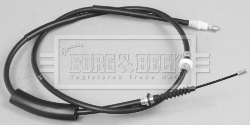 Borg & Beck BKB2457 - Тросик, cтояночный тормоз avtokuzovplus.com.ua