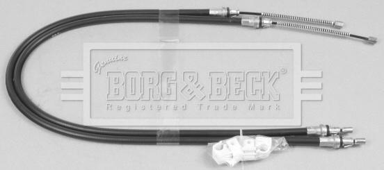 Borg & Beck BKB2552 - Тросик, cтояночный тормоз autodnr.net