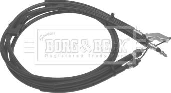 Borg & Beck BKB2891 - Трос, гальмівна система autocars.com.ua