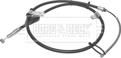 Borg & Beck BKB2906 - Тросик, cтояночный тормоз autodnr.net