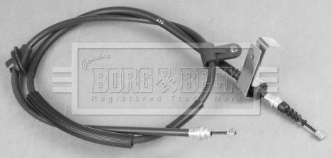 Borg & Beck BKB3057 - Тросик, cтояночный тормоз autodnr.net