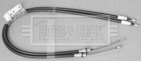 Borg & Beck BKB3117 - Тросик, cтояночный тормоз autodnr.net