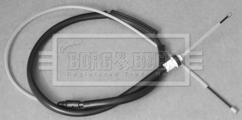 Borg & Beck BKB3333 - Тросик, cтояночный тормоз autodnr.net