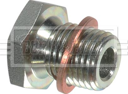 Borg & Beck BPL110S - Резьбовая пробка, масляний піддон autocars.com.ua