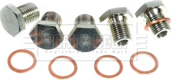 Borg & Beck BPL110 - Резьбовая пробка, масляний піддон autocars.com.ua