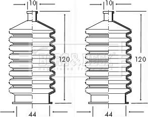 Borg & Beck BSG3015 - Комплект пилника, рульове управління autocars.com.ua