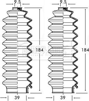 Borg & Beck BSG3125 - Комплект пилника, рульове управління autocars.com.ua