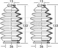 Borg & Beck BSG3142 - Комплект пилника, рульове управління autocars.com.ua