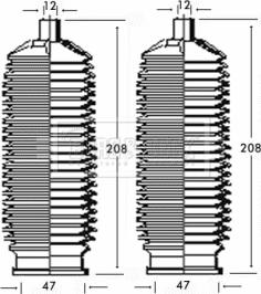 Borg & Beck BSG3176 - Комплект пилника, рульове управління autocars.com.ua