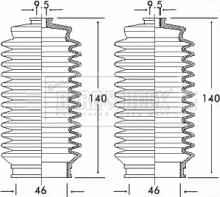 Borg & Beck BSG3193 - Комплект пилника, рульове управління autocars.com.ua