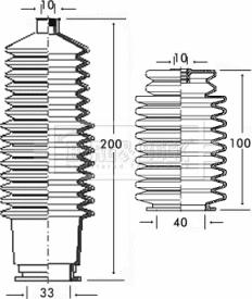 Borg & Beck BSG3205 - Комплект пилника, рульове управління autocars.com.ua