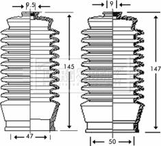 Borg & Beck BSG3207 - Комплект пилника, рульове управління autocars.com.ua