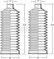 Borg & Beck BSG3237 - Комплект пыльника, рулевое управление avtokuzovplus.com.ua