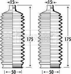 Borg & Beck BSG3288 - Комплект пыльника, рулевое управление avtokuzovplus.com.ua