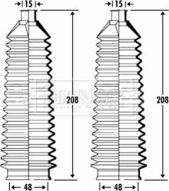 Borg & Beck BSG3315 - Комплект пыльника, рулевое управление avtokuzovplus.com.ua