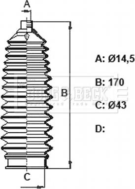 Borg & Beck BSG3436 - Комплект пилника, рульове управління autocars.com.ua