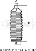 Borg & Beck BSG3459 - Комплект пыльника, рулевое управление avtokuzovplus.com.ua