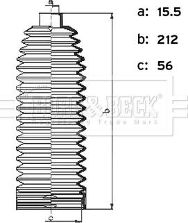 Borg & Beck BSG3495 - Комплект пыльника, рулевое управление avtokuzovplus.com.ua