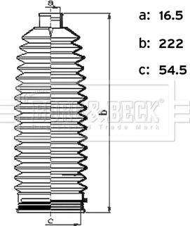 Borg & Beck BSG3496 - Комплект пыльника, рулевое управление avtokuzovplus.com.ua