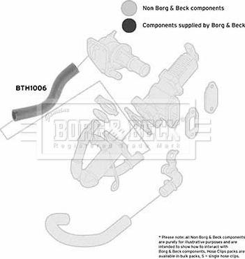 Borg & Beck BTH1006 - Трубка, нагнетание воздуха avtokuzovplus.com.ua