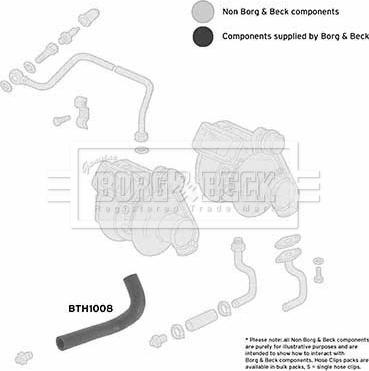 Borg & Beck BTH1008 - Трубка нагнітається повітря autocars.com.ua