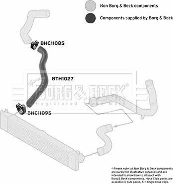 Borg & Beck BTH1027 - Трубка нагнітається повітря autocars.com.ua